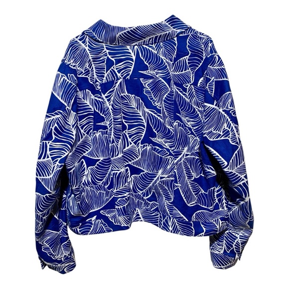 Women’s Dennis Basso Floral Cropped Jacket Sz 24W - Picture 2 of 3